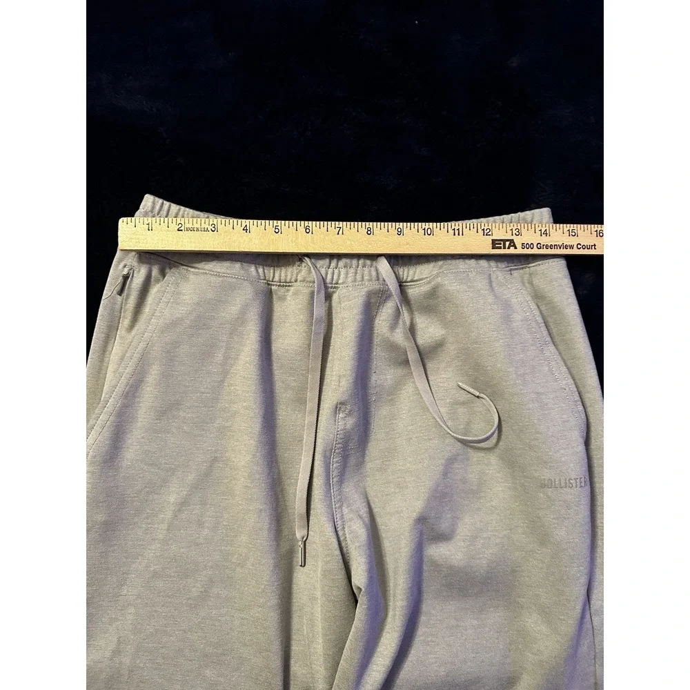Hollister Jogger Sweatpants Gray‎ Mens Small Drawstring Lounge Athletic Comfy